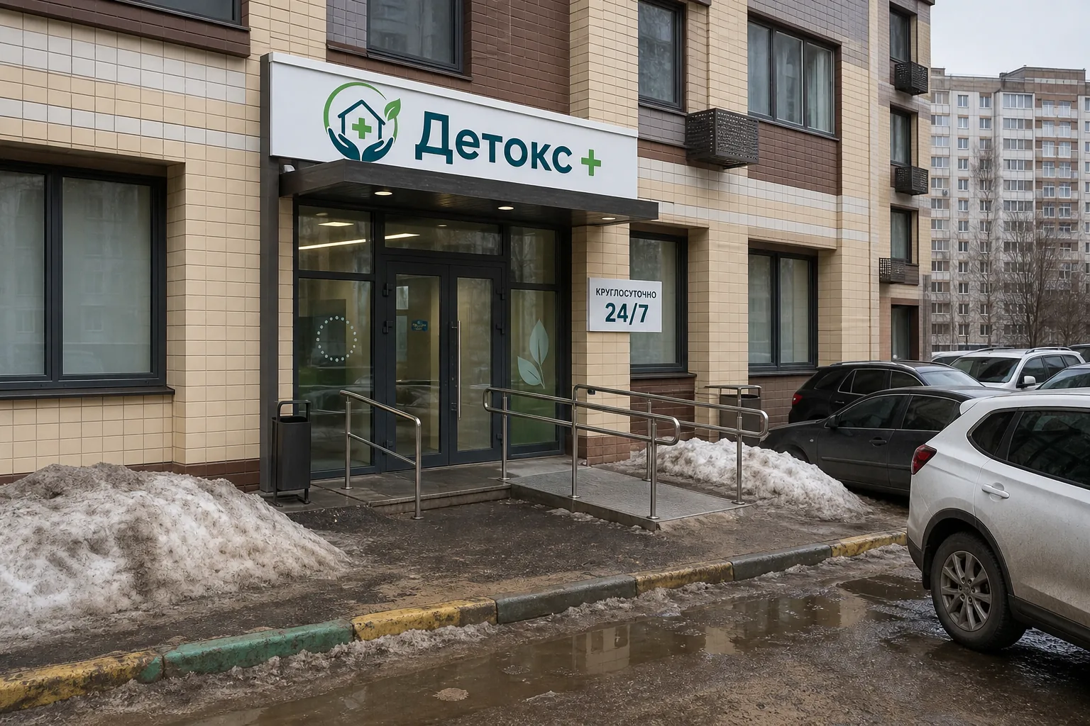 Вход в клинику Детокс+ — Московский